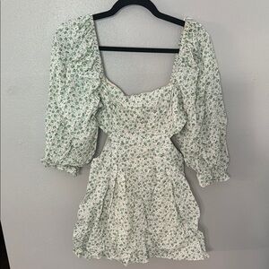 Floral Puff Sleeve Dress